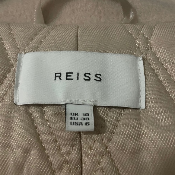 Reiss blush pink wool jacket - Picture 4 of 5